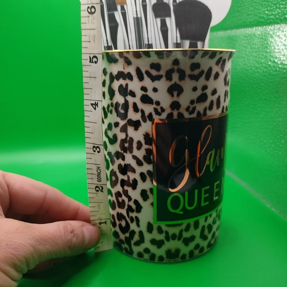 💥3/$20 Glam Squad Animal Print Decorative Make Up Brush Holder!